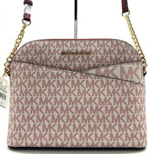 Michael Kors Medium Dome Jet Set Travel Xbody Bag Cherry Multi